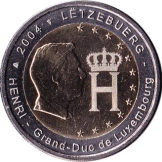 2 euro commémorative Luxembourg 2004 - le Grand-Duc Henri