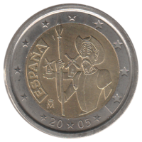 2 euro commémorative Espagne 2005 - Don Quichotte de la Manche