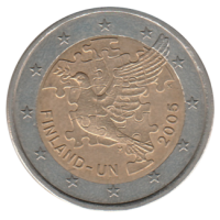 2 euro commémorative Finlande 2005 - Adhésion de la Finlande à l'ONU