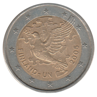 2 euro commémorative Finlande 2005 - Adhésion de la Finlande à l'ONU