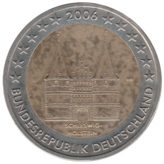 2 euro commémorative Allemagne 2006 - Schleswig-Holstein - atelier J
