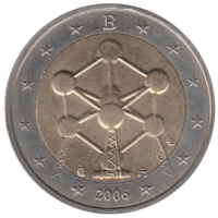 2 euro commémorative Belgique 2006 - Atomium de Bruxelles