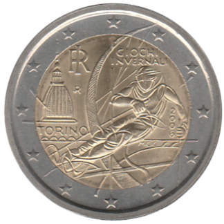 2 euro commémorative Italie 2006 - Jeux Olympiques d'hiver Turin