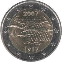 2 euro commémorative Finlande 2007 - Indépendance finlandaise