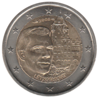 2 euro commémorative Luxembourg 2008 - Château de Colmar-Berg