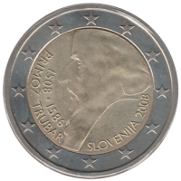 2 euro commémorative Slovénie 2008 - Primoz Trubar