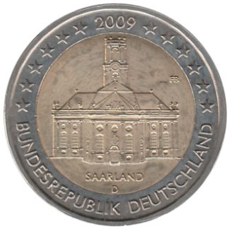 2 euro commémorative Allemagne 2009 - Saint Louis (Sarrebruck) - Atelier J