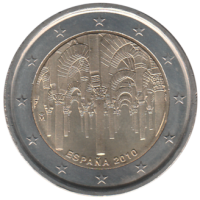 2 euro commémorative Espagne 2010 - Mosquée de Cordoue