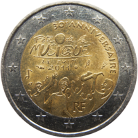 2 euro commémorative France 2011 - Fête de la musique