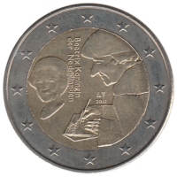 2 euro commémorative Pays Bas 2011 - Erasmus