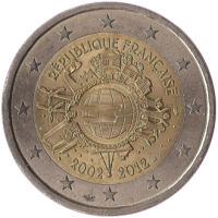 2 euro commémorative Slovaquie 2012 - 10 ans de l'euro