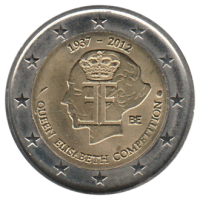 2 euro commémorative Belgique 2012 - 75 ans du concours Reine Elisabeth