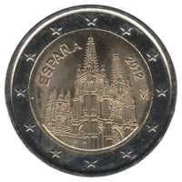 2 euro commémorative Espagne 2012 - Cathédrale Sainte-Marie de Burgos