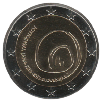 2 euro commémorative Slovénie 2013 - Grottes de Postojna