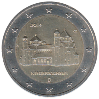 2 euro commémorative Allemagne 2014 - Saint-Michel d'Hildesheim (Région de Basse Saxe) - atelier J