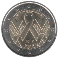 2 euro commémorative France 2014 - Lutte contre le sida