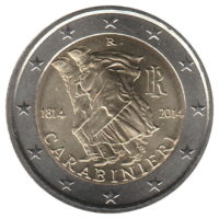 2 euro commémorative Italie 2014 - Carabiniers