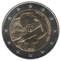 2 euro commémorative Malte 2014 - L'indépendance