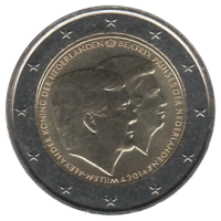 2 euro commémorative Pays Bas 2014 - Double portrait