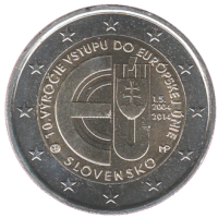 2 euro commémorative Slovaquie 2014 - Intégration dans l'Union Européenne