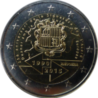 2 euro commémorative Andorre 2015 - Accord Douanier