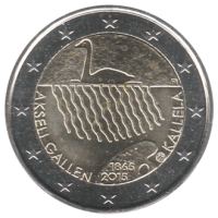 2 euro commémorative Finlande 2015 - naissance de Kallela