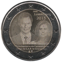 2 euro commémorative Luxembourg 2015 - Grand-Duc Henri