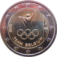 2 euro commémorative Belgique 2016 - Rio De Janeiro (coincard FL)