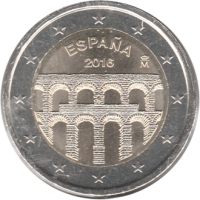 2 euro commémorative Espagne 2016 - l'Aqueduc de Ségovie