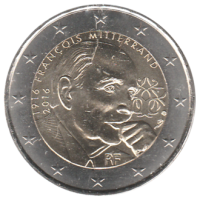 2 euro commémorative France 2016 - François Mitterrand