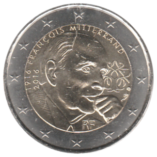 2 euro commémorative France 2016 - François Mitterrand