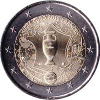 2 euro commémorative France 2016 - Championnat d'Europe de football