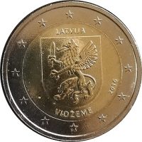 2 euro commémorative Lettonie 2016 - Vidzeme
