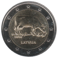 2 euro commémorative Lettonie 2016 - Agriculture lettonne