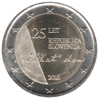 2 euro commémorative Slovénie 2016 - Anniversaire de l'indépendance