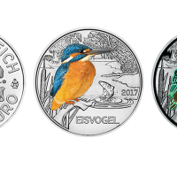 3 euro Autriche 2017 – Eisvogel