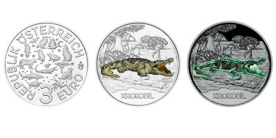 3 euro Autriche 2017 – Krokodil