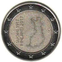 2 euro commémorative Finlande 2017 - Indépendance