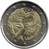 2 euro commémorative France 2017 - Auguste Rodin