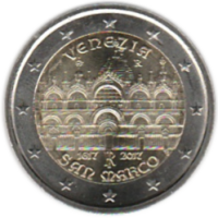 2 euro commémorative Italie 2017 - Basilique Saint Marc à Venise