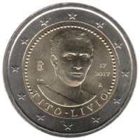 2 euro commémorative Italie 2017 - Tite-Live