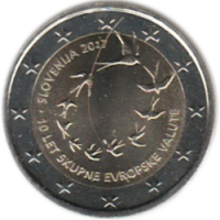 2 euro commémorative Slovénie 2017 - Introduction de l'euro en Slovénie