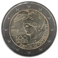 2 euro commémorative Autriche 2018 - République d'Autriche