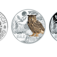 3 euro Autriche 2018 – Eule