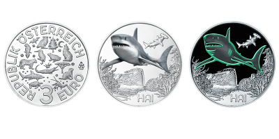3 euro Autriche 2018 – Hai