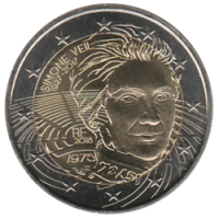 2 euro commémorative France 2018 - Simone Veil