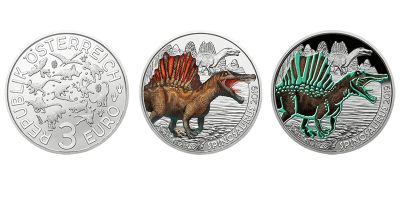 3 euro Autriche 2019 – Spinosaurus