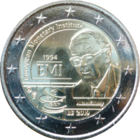 2 euro commémorative Belgique 2019 - Institut monétaire européen (coincard FL)