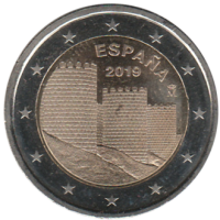 2 euro commémorative Espagne 2019 - les remparts d'Avila