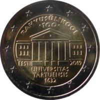 2 euro commémorative Estonie 2019 - Université de Tartu